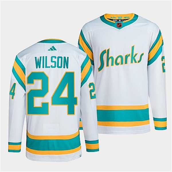 Men's San Jose Sharks #24 Doug Wilson White 2022 Reverse Retro Stitched Jersey Dzhi,We sell and wholesale Men's San Jose Sharks #24 Doug Wilson White 2022 Reverse Retro Stitched Jersey Dzhi on line form chian!